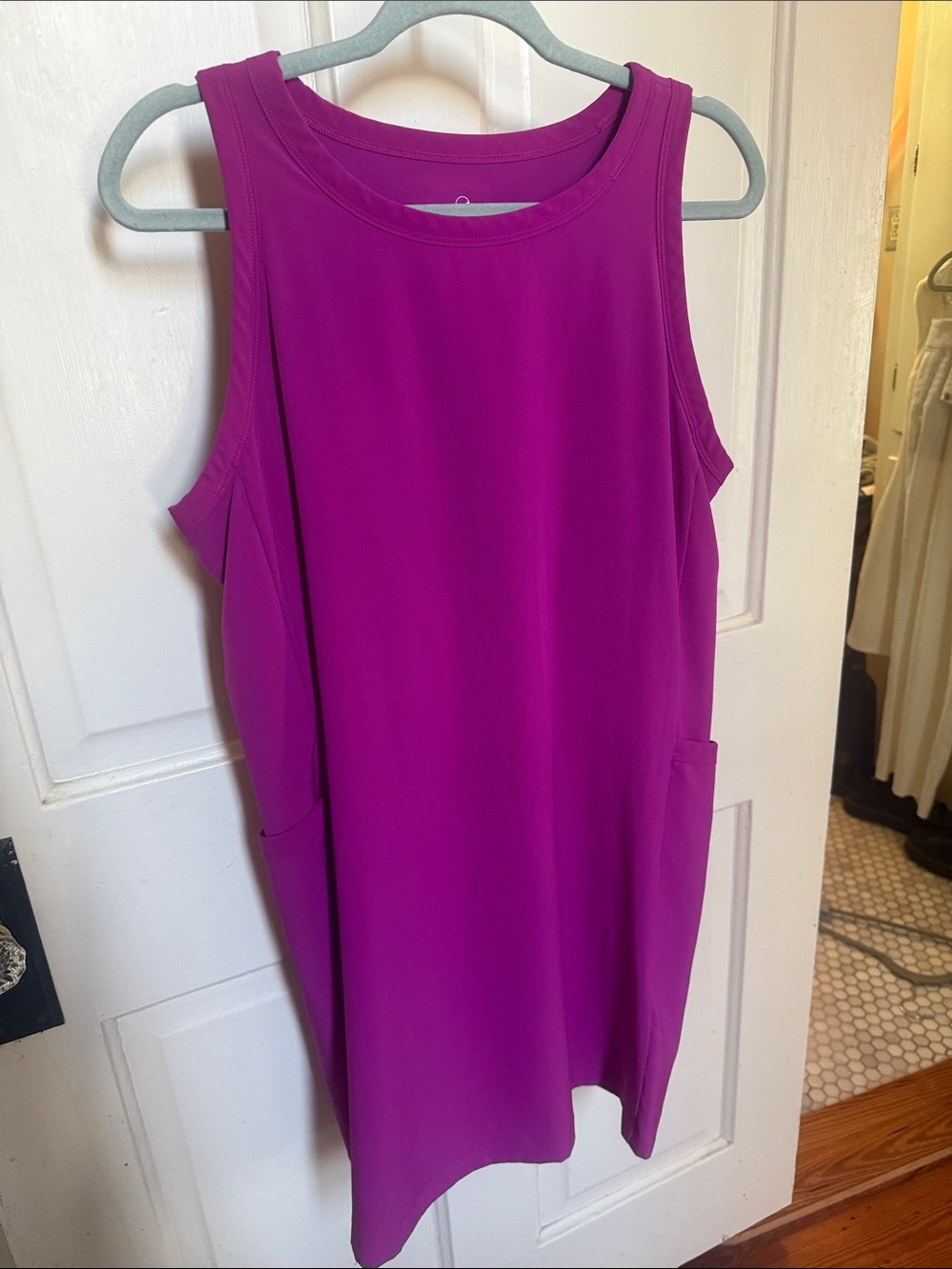 Lou & Grey Sleeveless Active Dress - Magenta